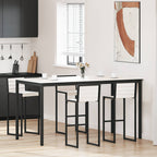 Bartisch Weiß 200 x 100 x 105 cm Massives Kiefernholz
