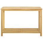 Gartenkonsole Tisch Helles Akazienholz 110 x 40 x 75 cm