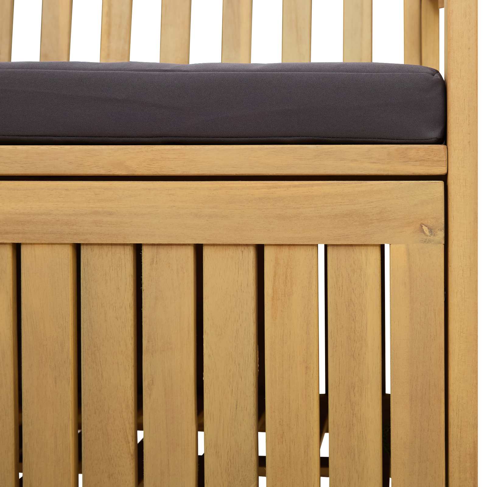 Sitzbank mit Stauraum mit Kissen mit Speicher 120 x 63 x 84 cm