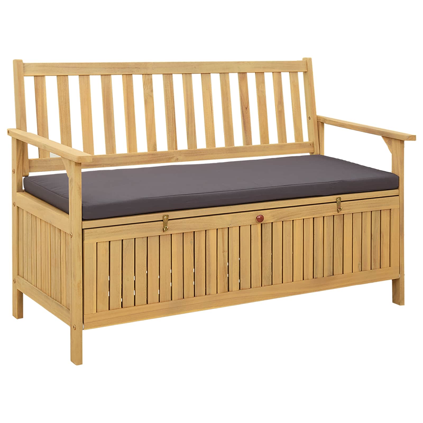 Sitzbank mit Stauraum mit Kissen mit Speicher 120 x 63 x 84 cm
