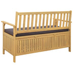 Sitzbank mit Stauraum mit Kissen mit Speicher 120 x 63 x 84 cm