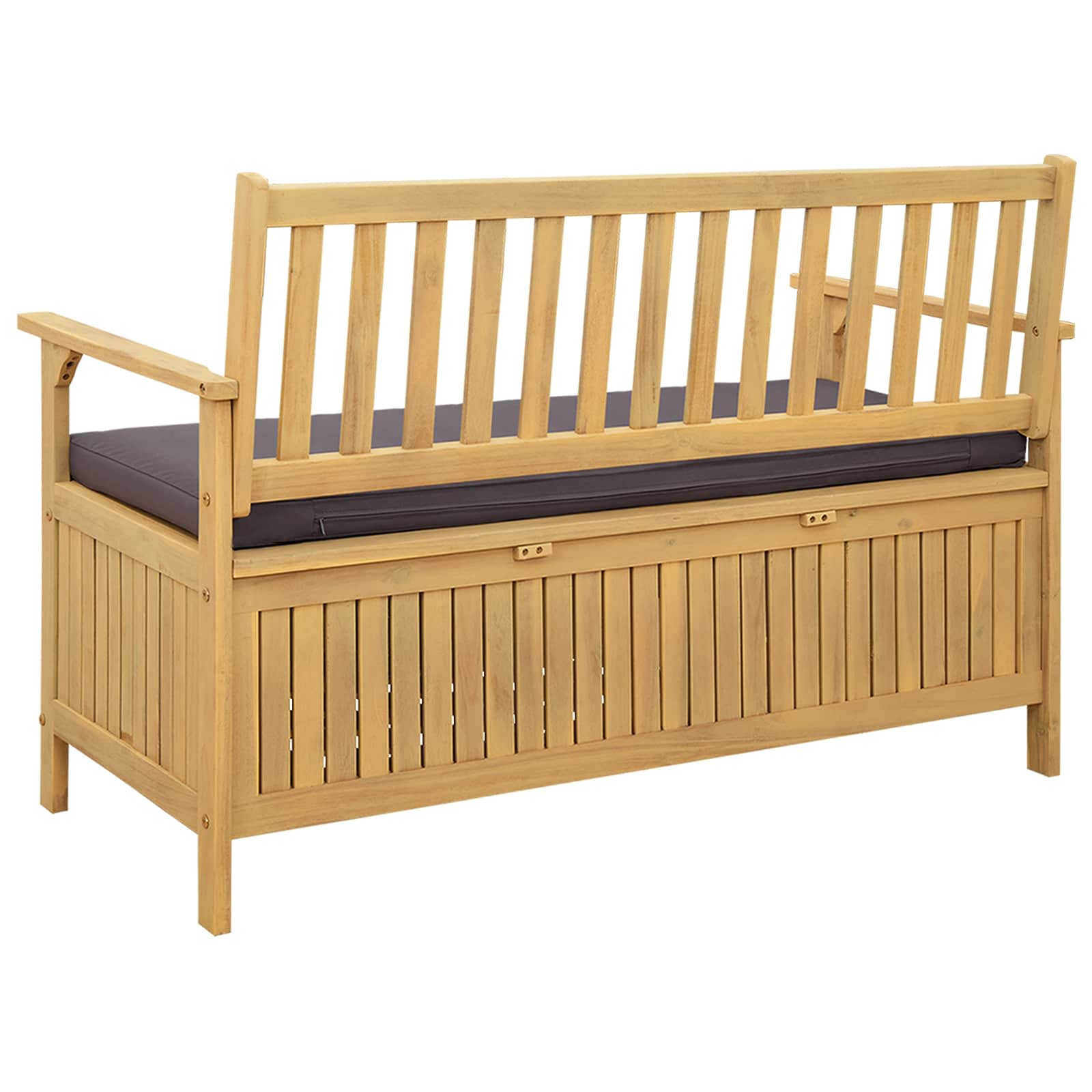 Sitzbank mit Stauraum mit Kissen mit Speicher 120 x 63 x 84 cm