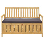 Sitzbank mit Stauraum mit Kissen mit Speicher 120 x 63 x 84 cm