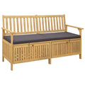Sitzbank mit Stauraum mit Kissen mit Speicher 148 x 63 x 84 cm