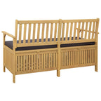 Sitzbank mit Stauraum mit Kissen mit Speicher 148 x 63 x 84 cm