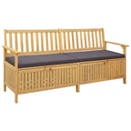 Sitzbank mit Stauraum mit Kissen mit Speicher 170 x 63 x 84 cm