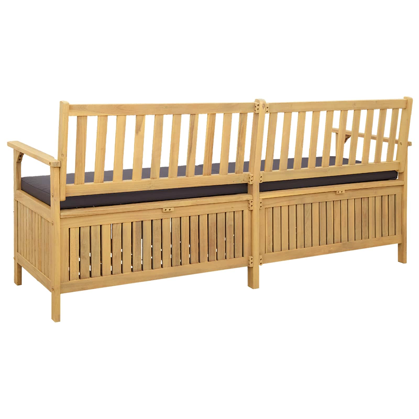 Sitzbank mit Stauraum mit Kissen mit Speicher 170 x 63 x 84 cm