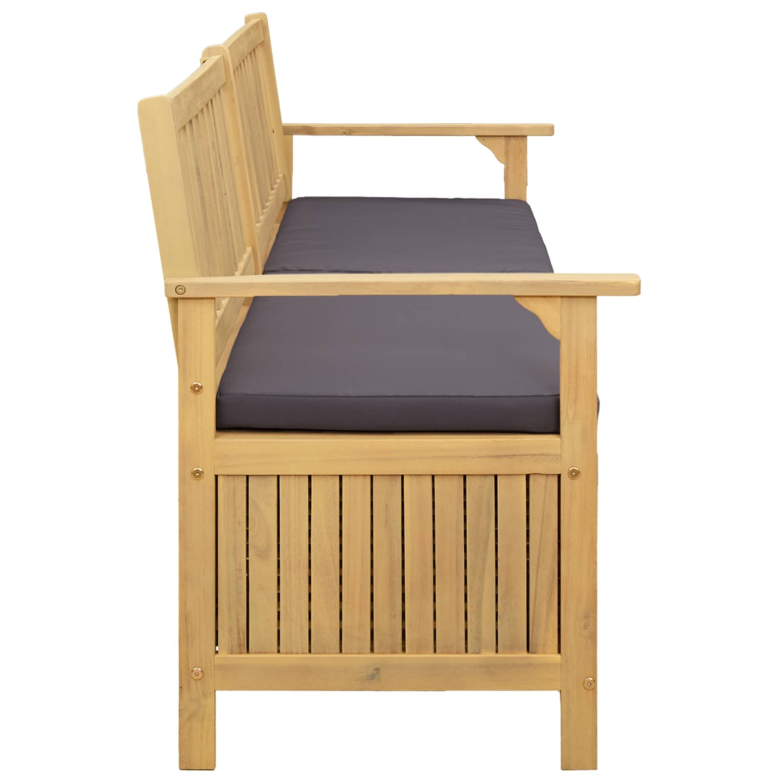 Sitzbank mit Stauraum mit Kissen mit Speicher 170 x 63 x 84 cm