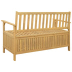 Sitzbank mit Stauraum mit Tür 120 x 63 x 84 cm Massiv-Akazie