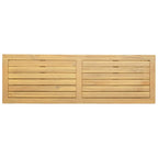 Gartenkonsole Tisch Helles Akazienholz 110 x 35 x 75 cm