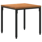 Gartenmöbel Set mit Kissen Schwarz und Türkis Poly-Rattan