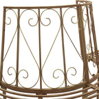 Baumbank 4-Sitzanzahl 160 x 80 x 89 cm Stahl Antikbraun