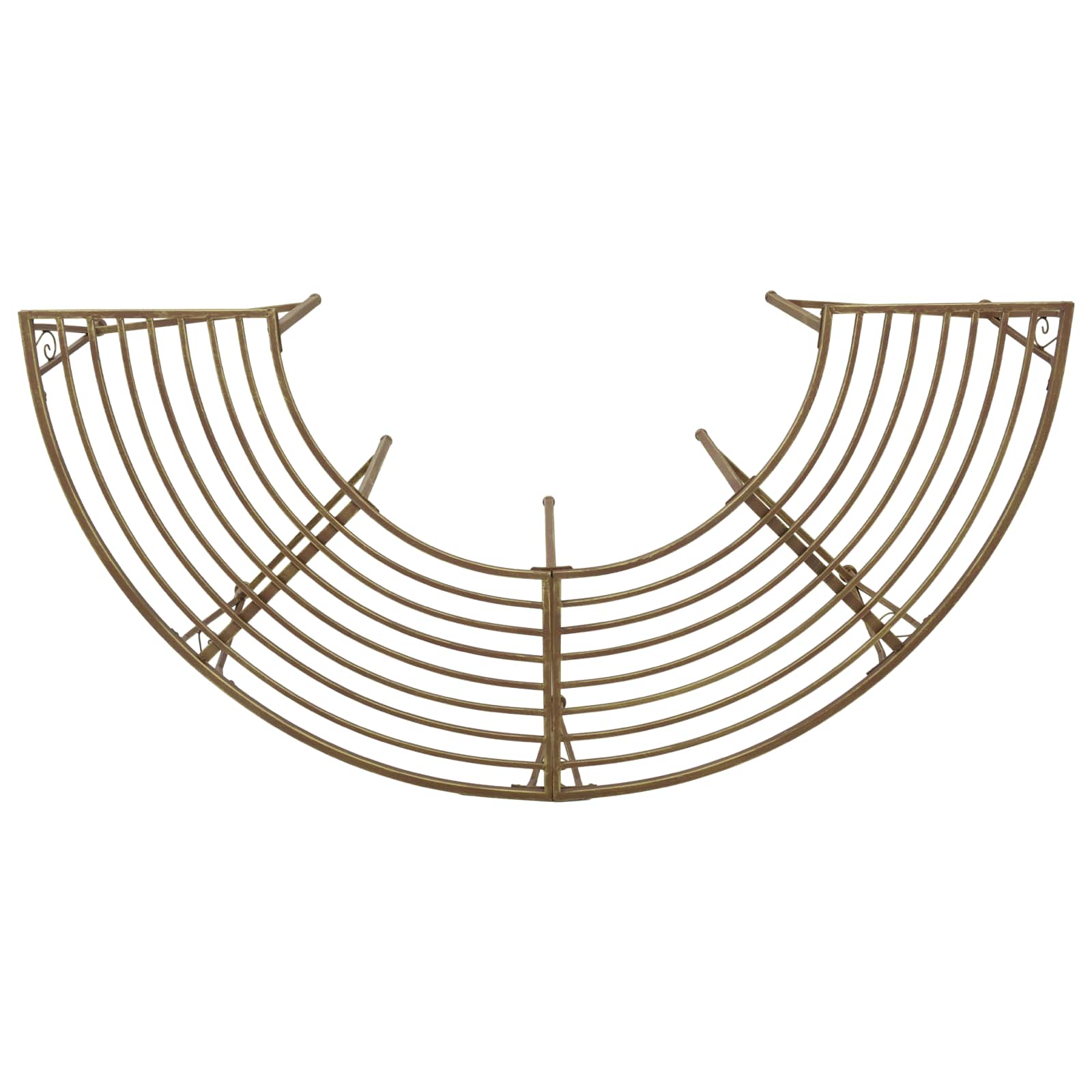Baumbank 4-Sitzanzahl 160 x 80 x 44 cm Stahl Antikbraun