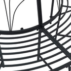 Baumbank 4-Sitzanzahl 160 x 80 x 89 cm Stahl Schwarz
