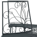 Baumbank 4-Sitzanzahl 160 x 80 x 89 cm Stahl Silber Grau