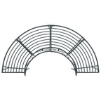 Baumbank 4-Sitzanzahl 160 x 80 x 89 cm Stahl Silber Grau