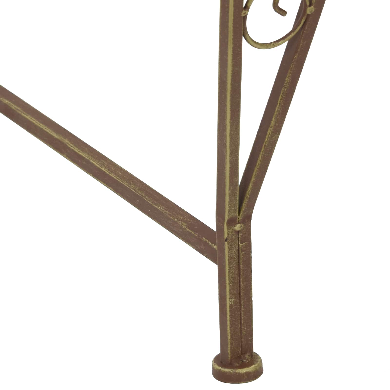 Baumbank 4-Sitzanzahl 160 x 80 x 89 cm Stahl Antikbraun