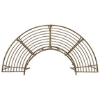 Baumbank 4-Sitzanzahl 160 x 80 x 89 cm Stahl Antikbraun