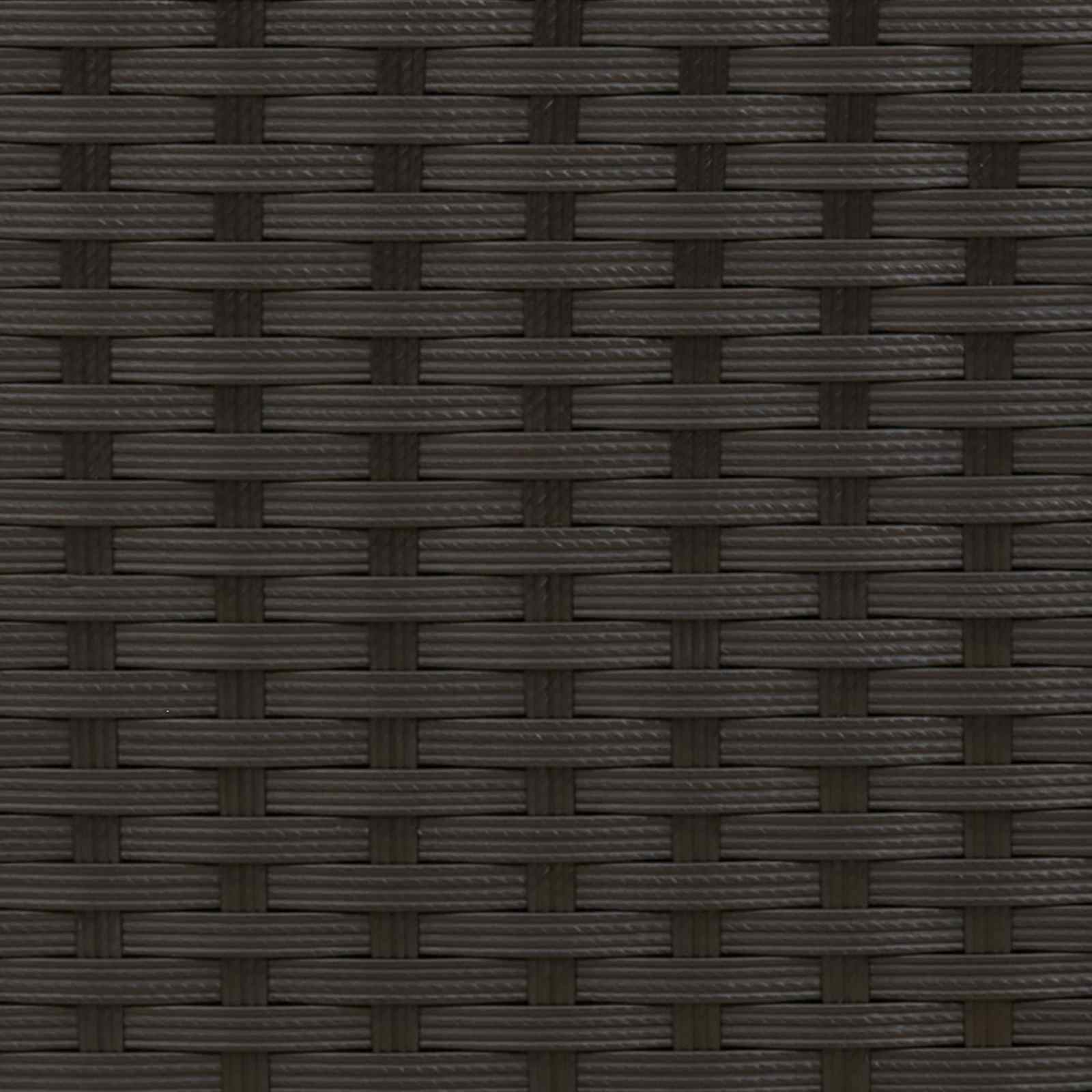 Verstellbarer Gartenstuhl Schwarz Poly-Rattan