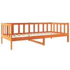 Bettrahmen Wachsbraun 90 x 190 cm Massives Kiefernholz