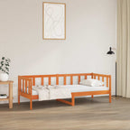 Bettrahmen Wachsbraun 90 x 190 cm Massives Kiefernholz