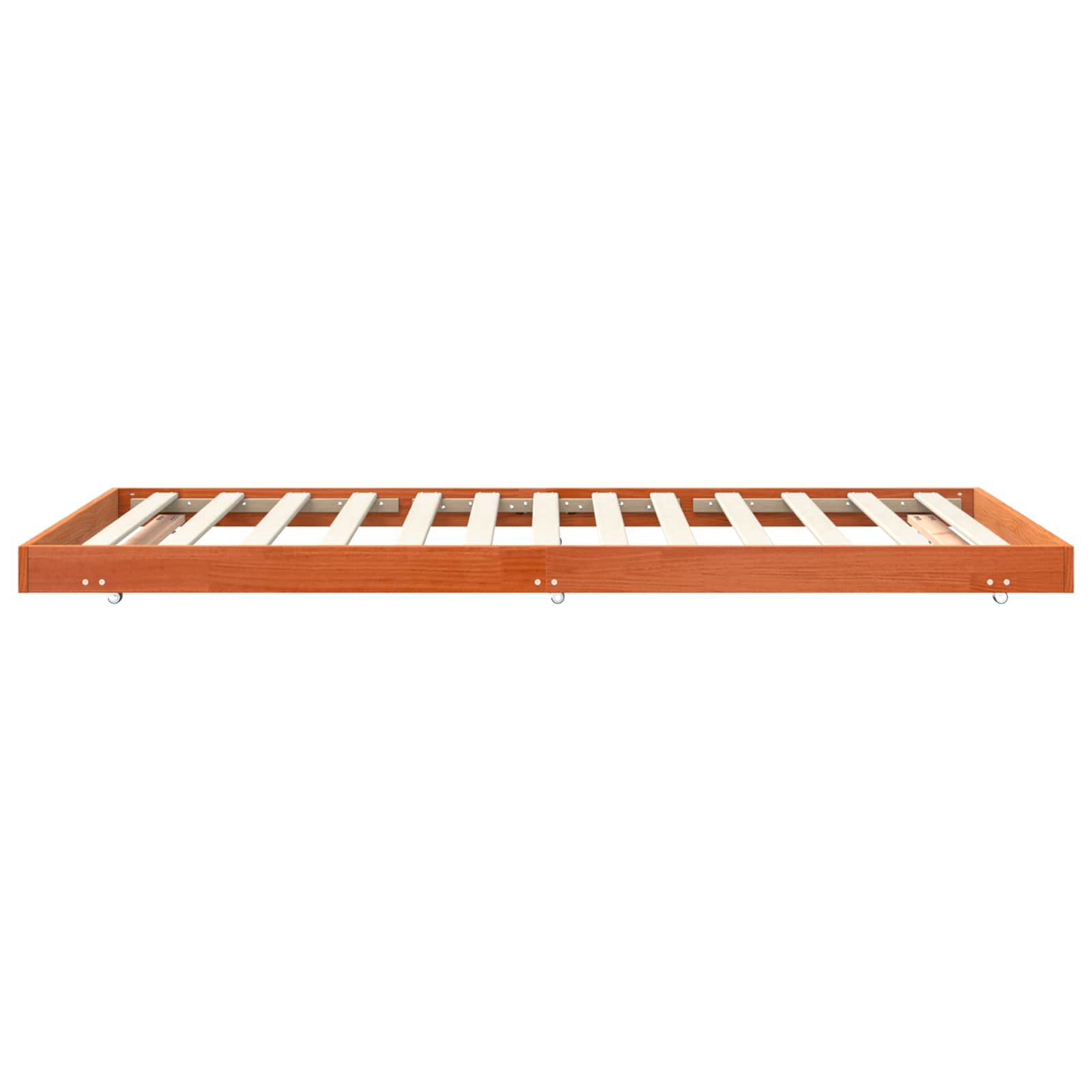 Bettrahmen Wachsbraun 90 x 200 cm Massives Kiefernholz