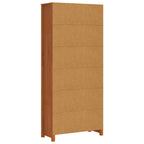 Bücherregal Wachsbraun 80 x 35 x 183 cm Massives Kiefernholz
