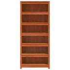 Bücherregal Wachsbraun 80 x 35 x 183 cm Massives Kiefernholz