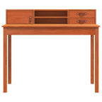 Schreibtisch Wachsbraun 110 x 50 x 93 cm Massives Kiefernholz