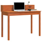 Schreibtisch Wachsbraun 110 x 50 x 93 cm Massives Kiefernholz
