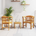 Gartenrosen-Lounge-Set 3 pcs Massivholz Akazie