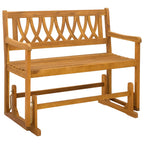 Garten Schaukeltbank Natur 110 x 59 x 97 cm Massivholz Akazie