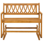 Garten Schaukeltbank Natur 110 x 59 x 97 cm Massivholz Akazie