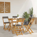 Außen Bistro-Stühle 4 pcs Dunkelgrau 40 x 53 x 80 cm