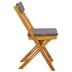 Außen Bistro-Stühle 4 pcs Dunkelgrau 40 x 53 x 80 cm