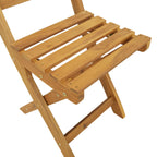 Außen Bistro-Stühle mit Kissen 4 pcs Natur 40 x 42 x 85 cm