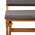 Außen Bistro-Stühle mit Kissen 4 pcs Dunkelgrau 38 x 46 x 85 cm