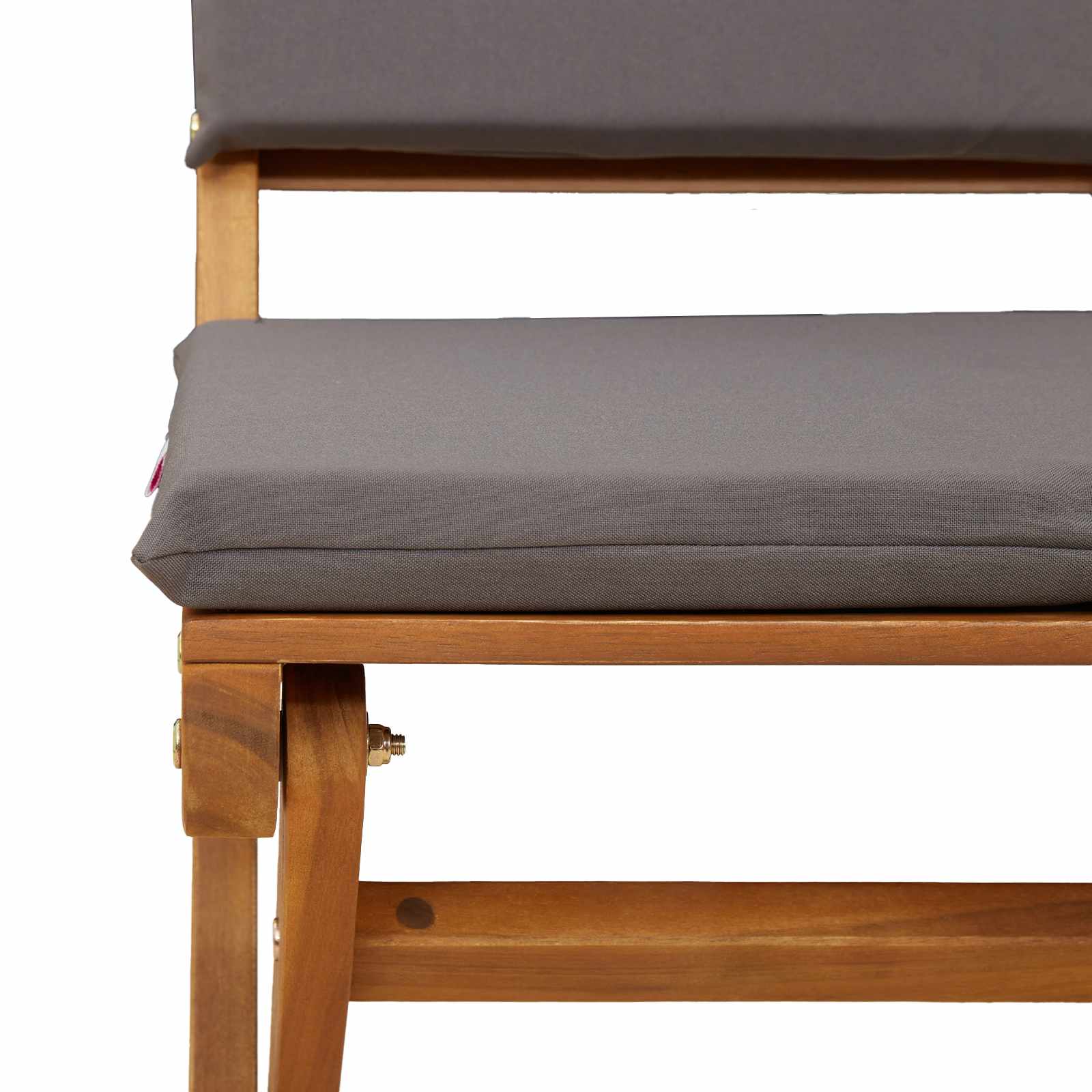 Außen Bistro-Stühle mit Kissen 4 pcs Dunkelgrau 38 x 46 x 85 cm