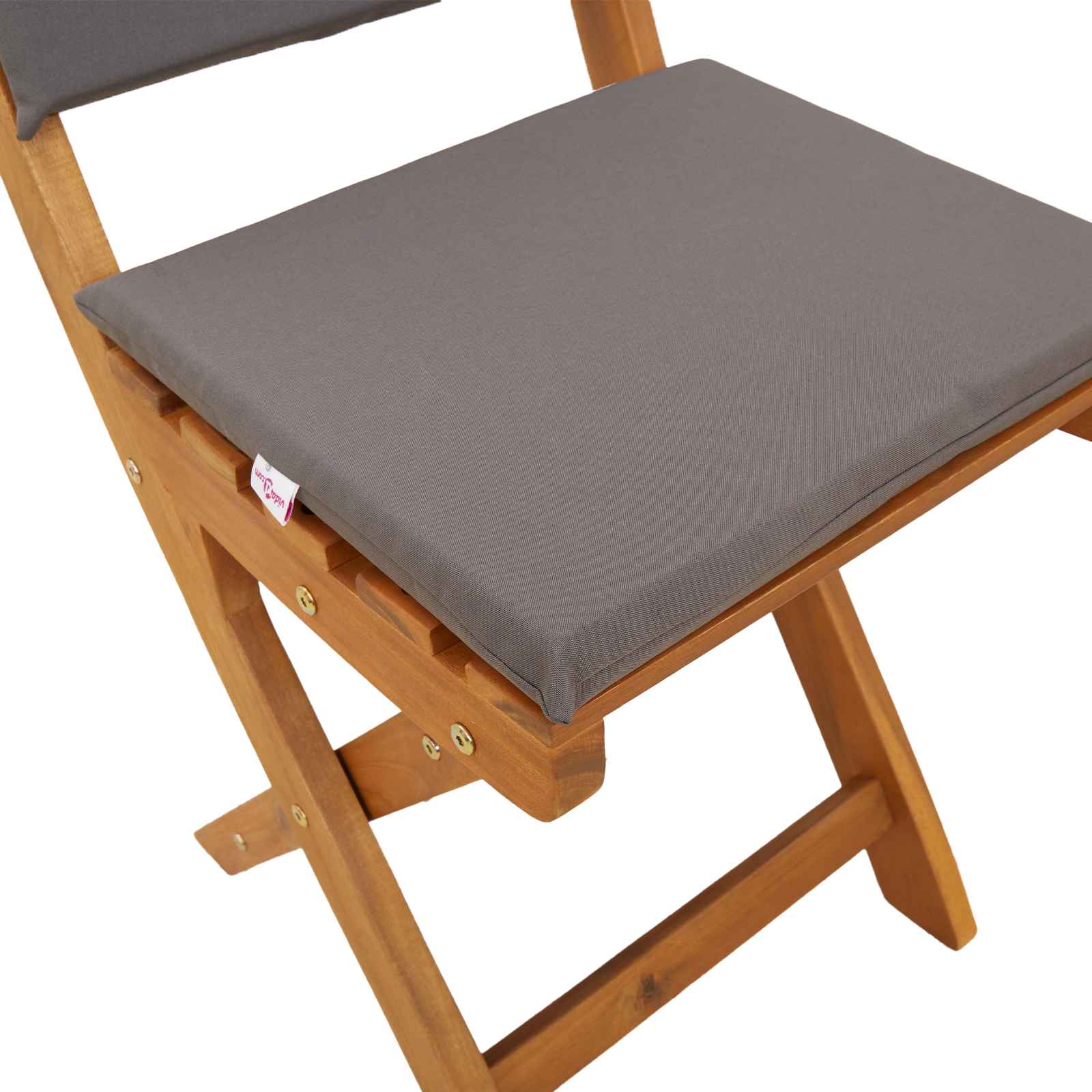 Außen Bistro-Stühle mit Kissen 4 pcs Dunkelgrau 38 x 46 x 85 cm