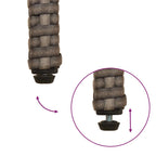 Gartenstühle 2 pcs Grau und Dunkelgrau Poly-Rattan und Akazie