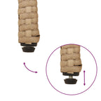 Gartenstühle 2 pcs Beige und Cremeweiß Poly-Rattan und Akazie