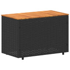Outdoor-Sofagarnitur mit Kissen 4 pcs Schwarz und Cremeweiß