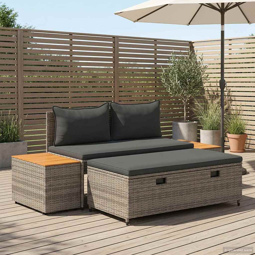 Outdoor-Sofagarnitur 4-Sitzanzahl 4 pcs 55 x 30 x 39 cm