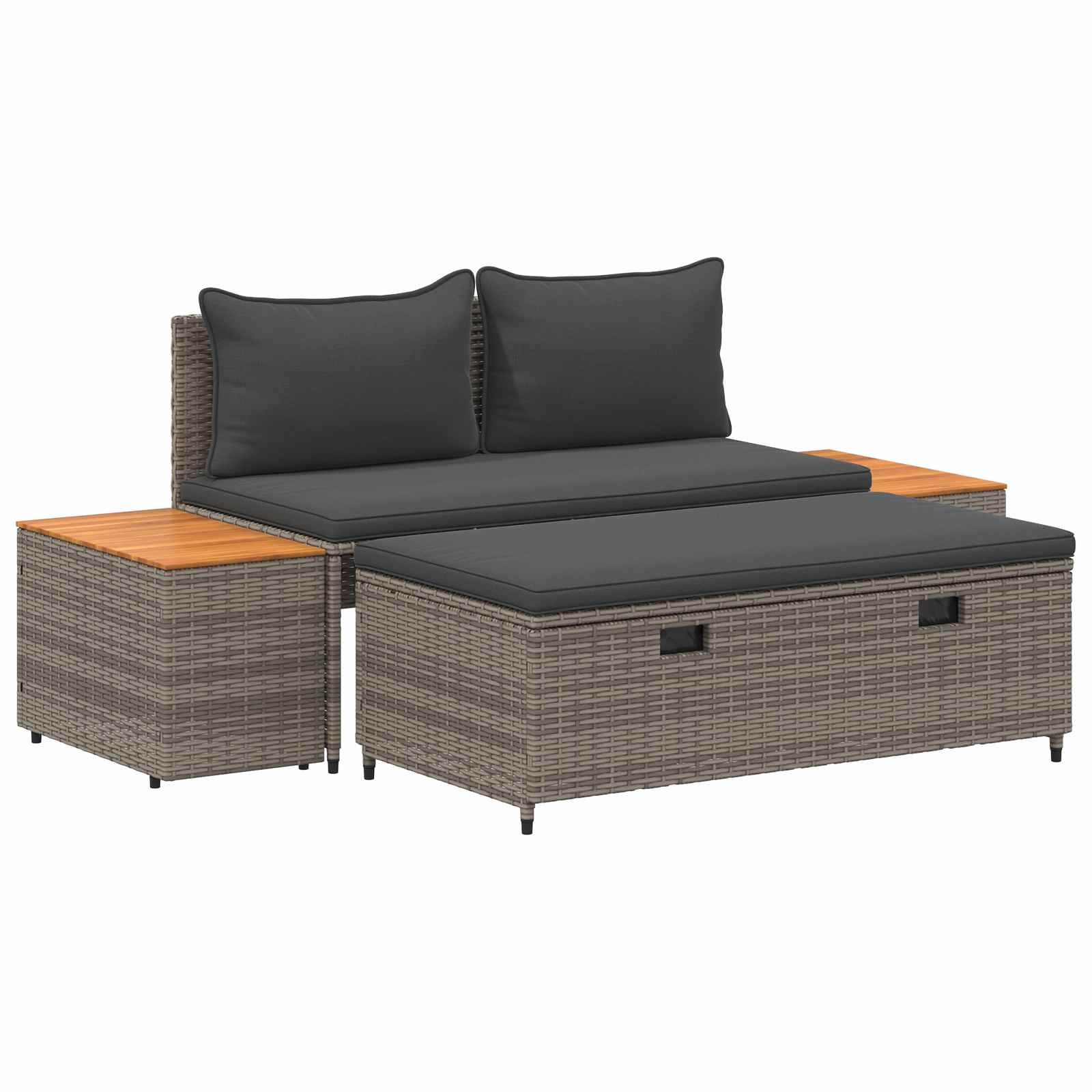 Outdoor-Sofagarnitur 4-Sitzanzahl 4 pcs 55 x 30 x 39 cm