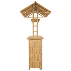 Outdoor Bartisch Natur 115 x 95 x 214 cm Bambus