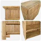 Outdoor Bartisch Natur 115 x 55 x 105 cm Bambus