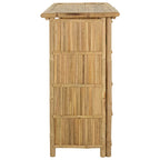 Outdoor Bartisch Natur 115 x 55 x 105 cm Bambus