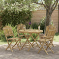 Gartenstuhl 4 pcs Natur Bambus