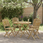 Gartenstuhl 4 pcs Natur Bambus