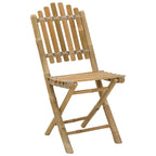 Gartenstuhl 4 pcs Natur Bambus